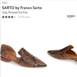 Franco Sarto Snakeskin Mules
